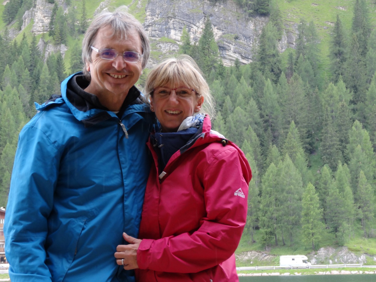 Carole et Angel dans les Dolomites pendant l'été 2017