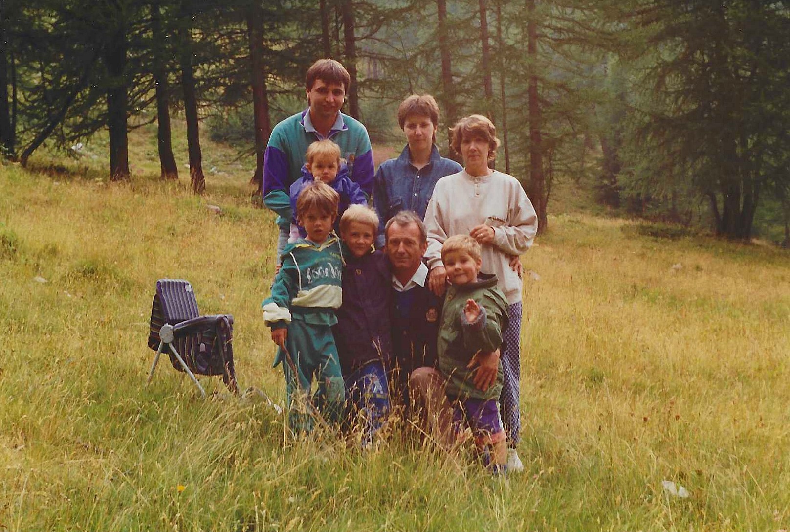 Vacances à Isola 2000 en 1990 - Visite de Mamie et Papy