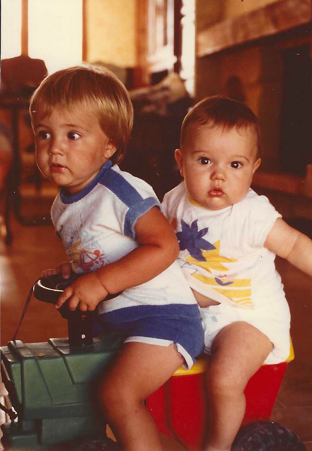 Jérémy avec  le commandant Alexandre en août 1985