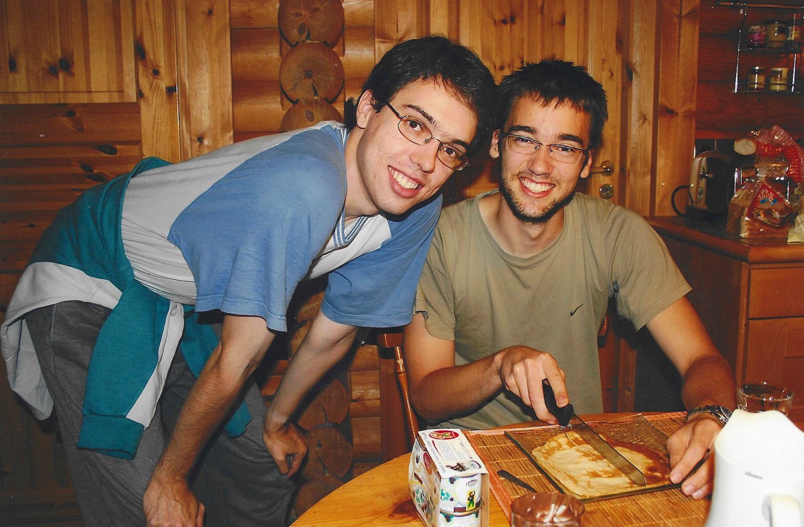 Jérémy et Benjamin à Grenoblependant les vacances